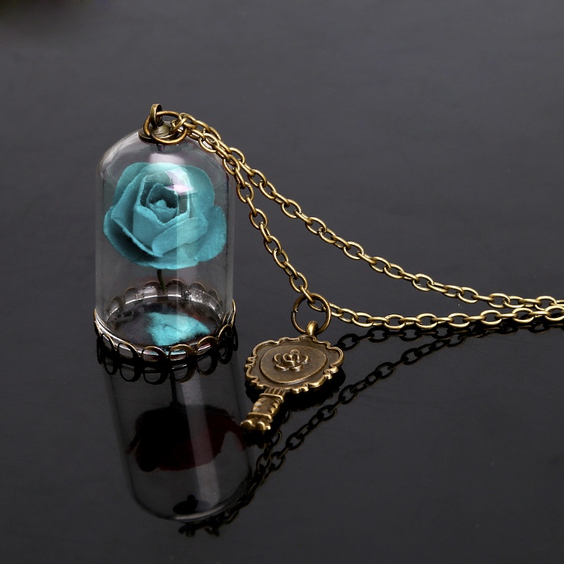 Vòng cổ Mặt Thủy Tinh Hình Người Đẹp Và Quái Vật Tinh Tế Cho Sinh Nhật