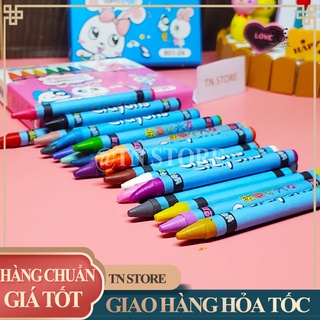Bộ bút chì màu sáp 12 - 24 cây dành cho các bé