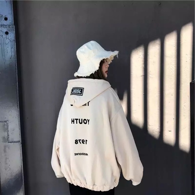 Áo hoodie youth khoá ulzzang 🎀 | BigBuy360 - bigbuy360.vn