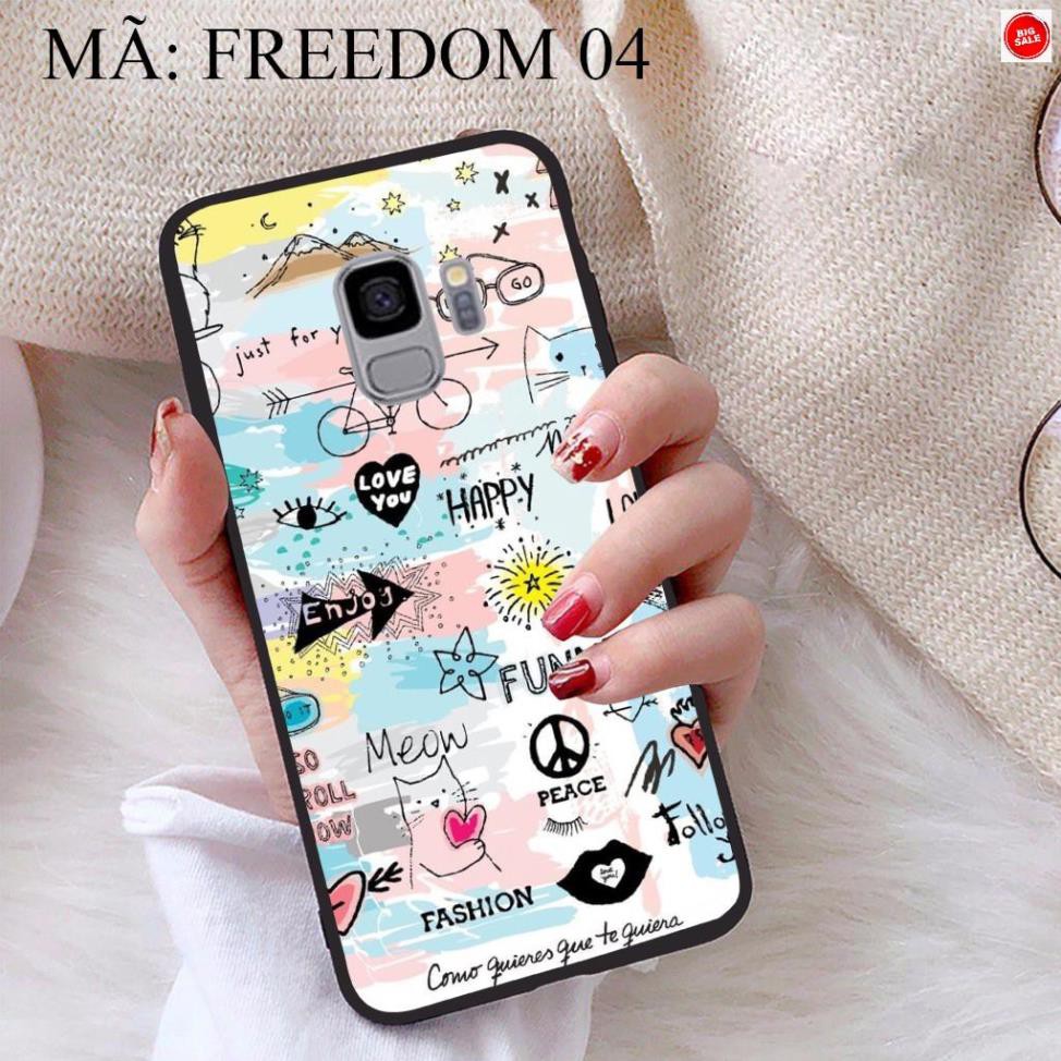 <Giảm giá> Ốp lưng Samsung S9 viền dẻo TPU BST Phong Cách Freedom