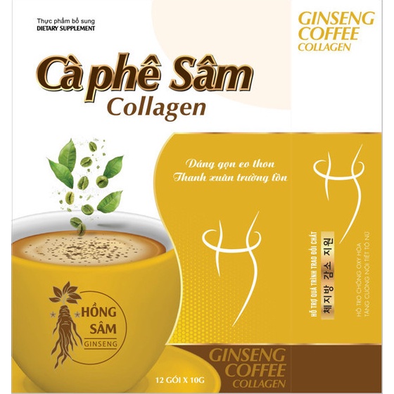 Cà phê sâm Collagen giảm cân hiệu quả - Dáng gọn eo thon