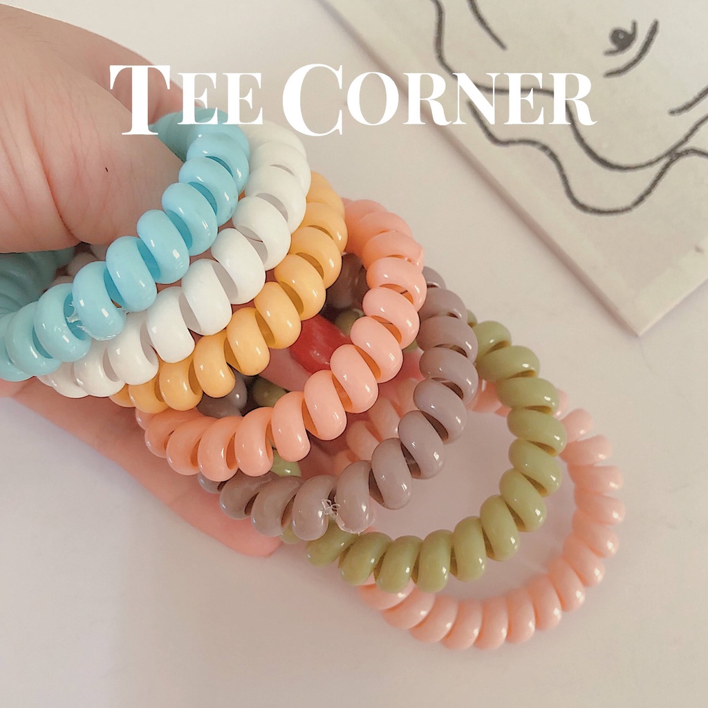 Dây Buộc Tóc Lò Xo Màu Kẹo Ngọt Ngào