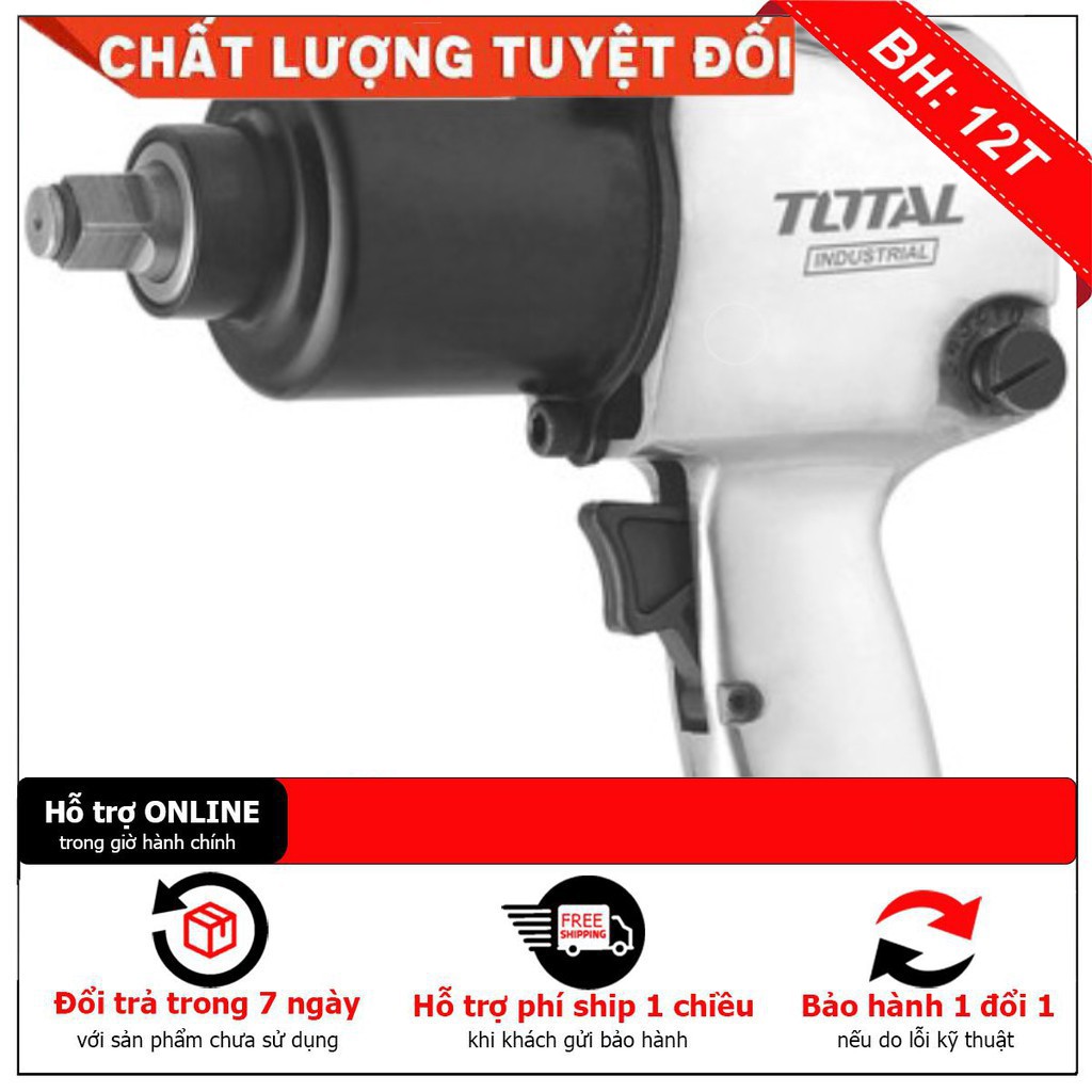 [hàng cao cấp] 1/2" Máy vặn bu lông bằng khí TOTAL TAT40121 [bảo hành chính hãng]