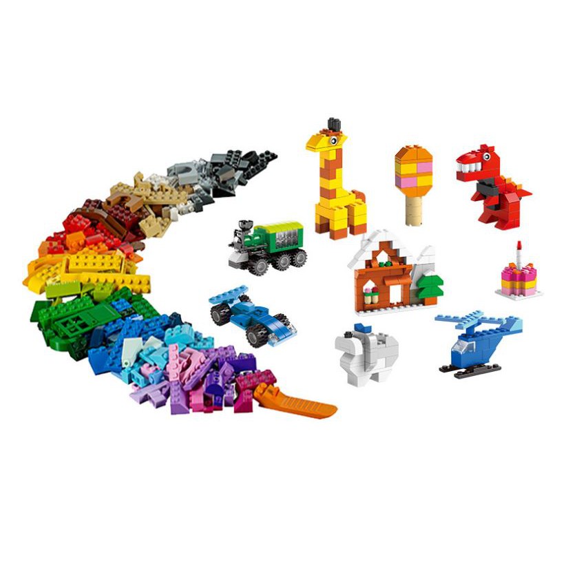 Bộ độ chơi lego 1200 chi tiết, cùng bé yêu sáng tạo