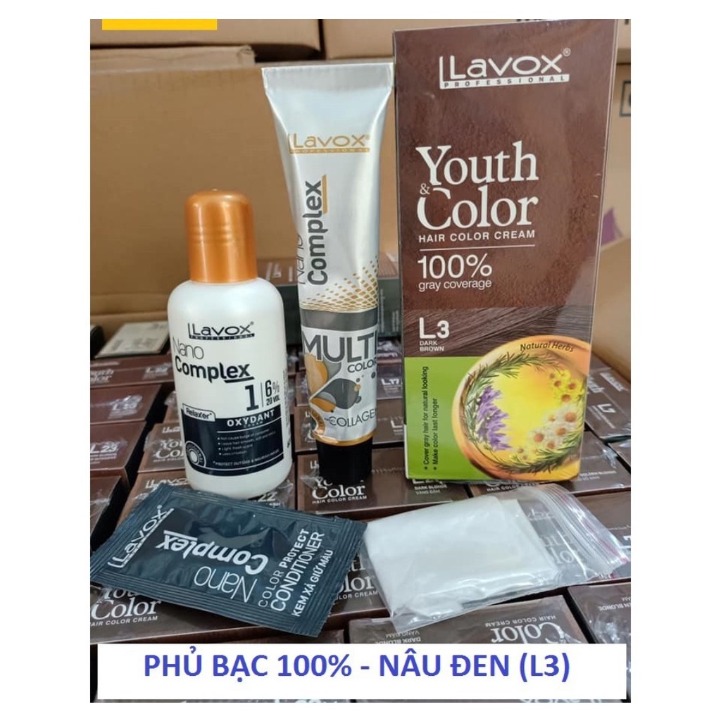 Nhuộm tóc bạc cao cấp Youth&amp;Color Lavox-6 Màu nhuộm