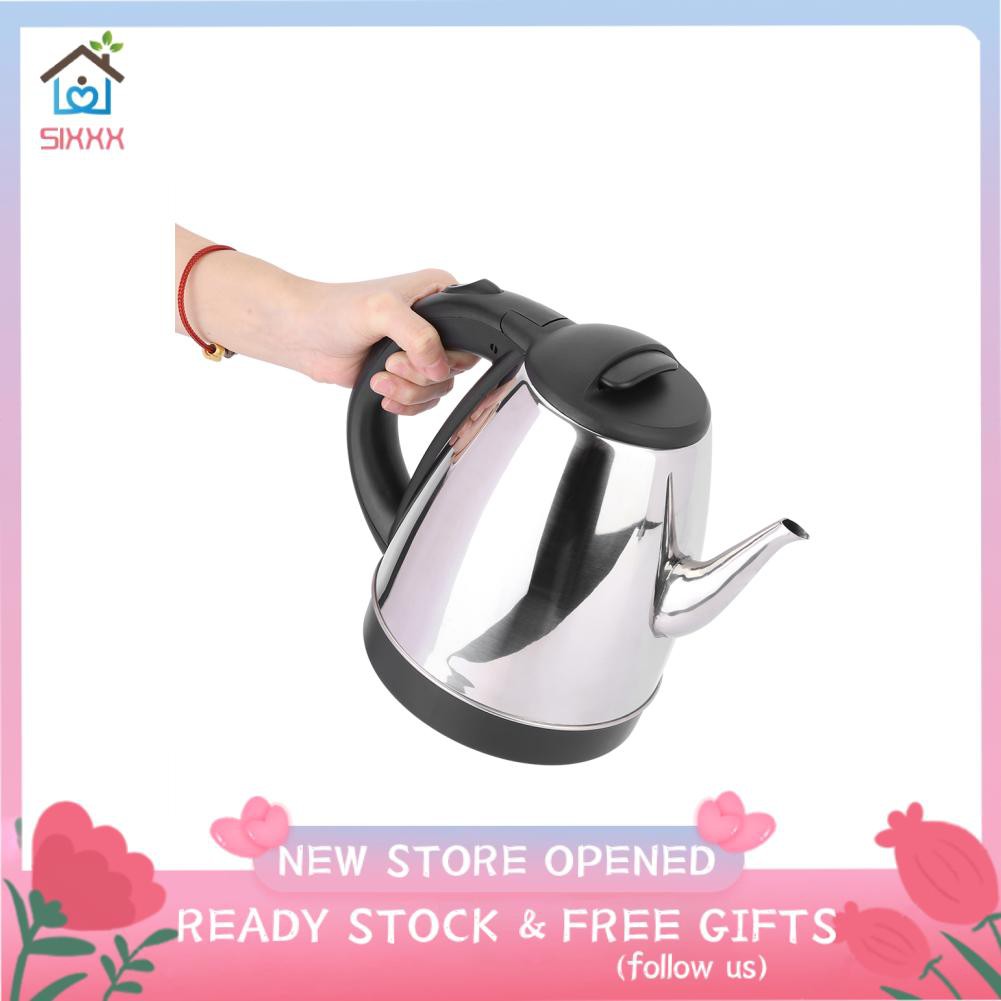 Sixxx 1.5L Household Stainless Steel Electric Kettle Water Boiler Heating Pot AU Plug 220V