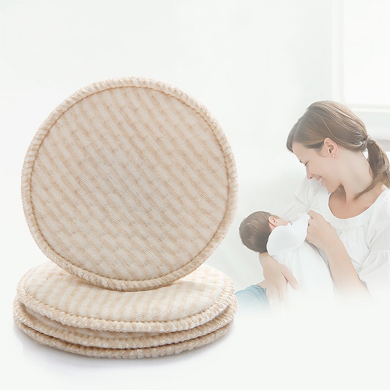 Set 4 mút đệm ngực chống tràn sữa cho mẹ chất liệu cotton pha