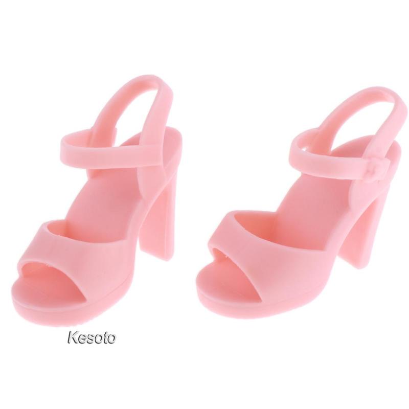 Giày Cao Gót Màu Hồng Xinh Xắn Cho Búp Bê BJD 1 / 4