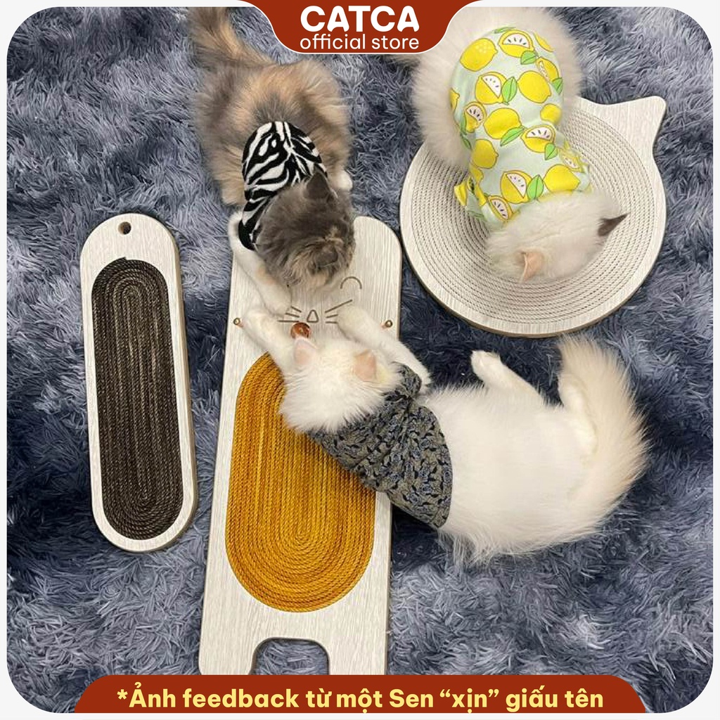 Bàn cào móng BỀN 24 THÁNG NGUYÊN KHỐI tiết kiệm tiền Duhomee – MẶT MÈO