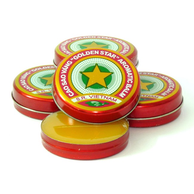 Cao Sao Vàng 3g - Golden Star Balm 3g- Combo 5 và 10 hộp