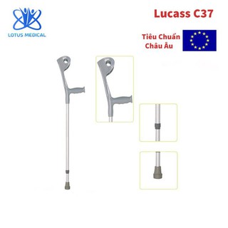 [CHÍNH HÃNG] ĐÔI NẠNG NÁCH HỢP KIM NHÔM LUCASS C37 - dụng cụ hỗ trợ phục hồi chức năng