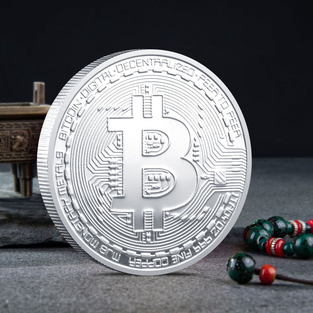 ĐỒNG XU BITCOIN MẠ VÀNG 24 QUÀ TẶNG ĐỒ LƯU NIỆM