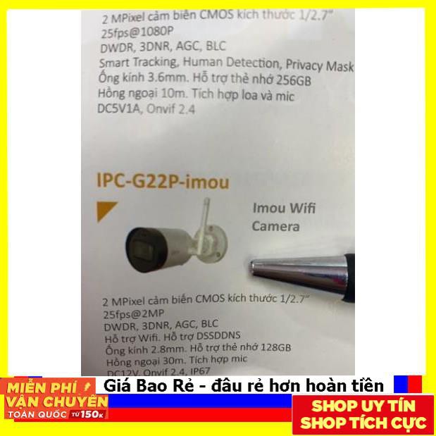 Rẻ vô địch IMOU camera A22EP C22EP G22P 2.0Mp G42P 4.0MP Ranger 2 +32Gb hãng | BigBuy360 - bigbuy360.vn