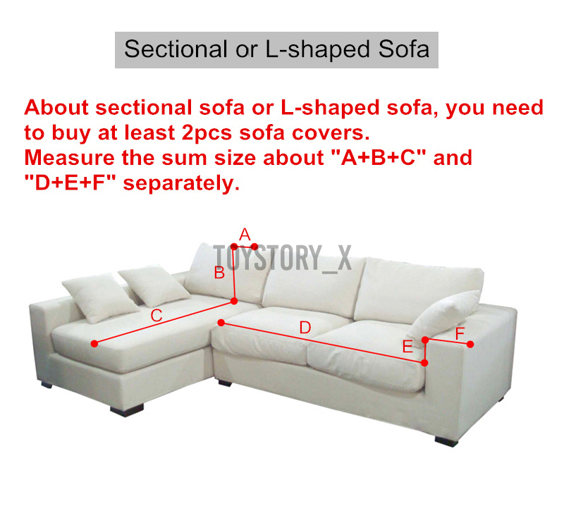 Grey Stretch Elastic Sofa Cover Solid Non Slip Soft Slipcover Washable Couch Furniture Protector for Living Room