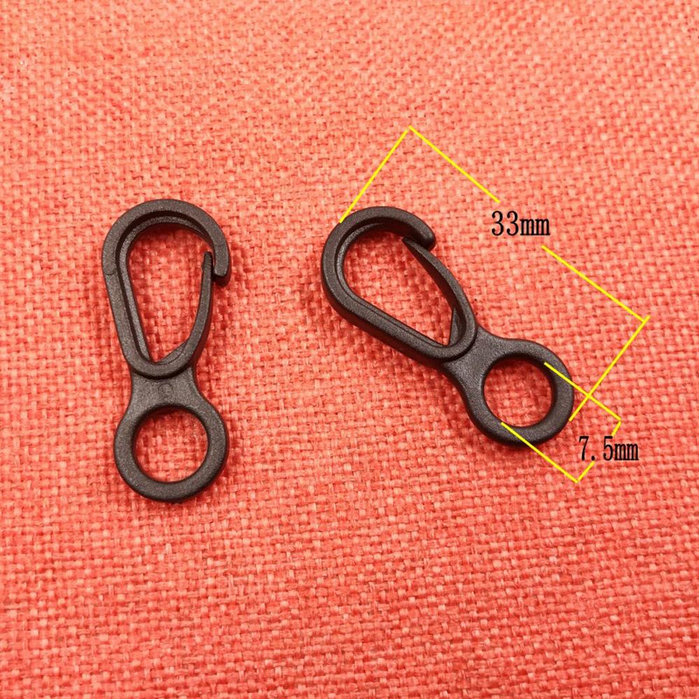 Set 100 móc nhựa càng cua cho dây đeo khẩu trang chống lạc tiện dụng