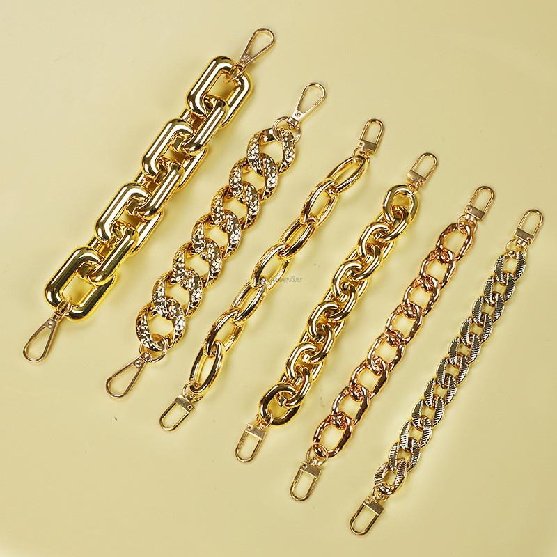 Phụ Kiện Trang Trí Dây Xích Hình Cá Ngựa Màu Vàng Dành Cho Giày Nữ DIY 1 pcs