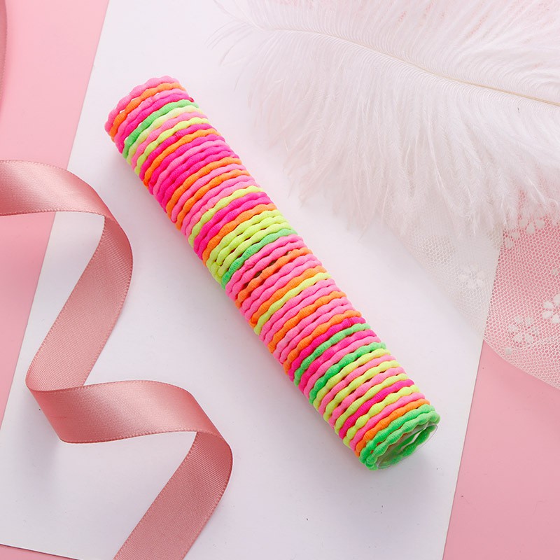Set 50 dây buộc tóc nhiều màu cho nữ (PK16)