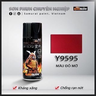 Sơn samurai màu đỏ mờ Y9595 chai sơn xịt chuyên dụng dành cho sơn xe máy, ô tô
