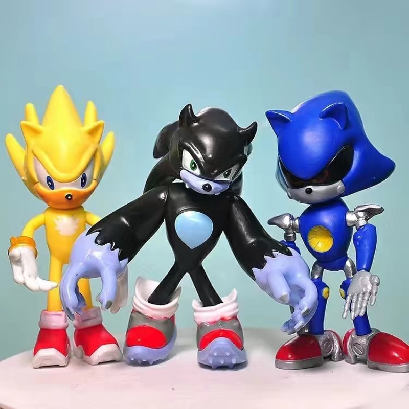 Mô Hình Nhân Vật Sonic the Hedgehog 12cm Bằng PVC Trang Trí Bánh Kem Quà sinh nhật