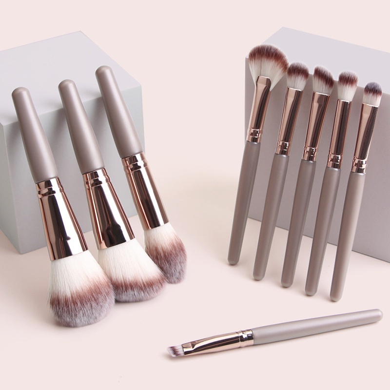Set 9 Cọ Trang Điểm Lông Mềm Kèm Hộp Đựng