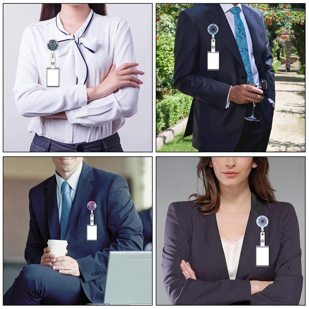 Daphne Kẹp Giữ Thẻ ID/Thẻ ID Thiết Kế Xoay 360 Độ Siêu Bền Tiện Dụng Cho Bác Sĩ