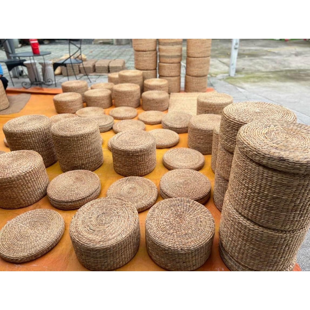 Đôn Ngồi Lục Bình - Đôn Bèo Tây - Bàn Trà dùng trang trí nhà cửa - Round Ottoman