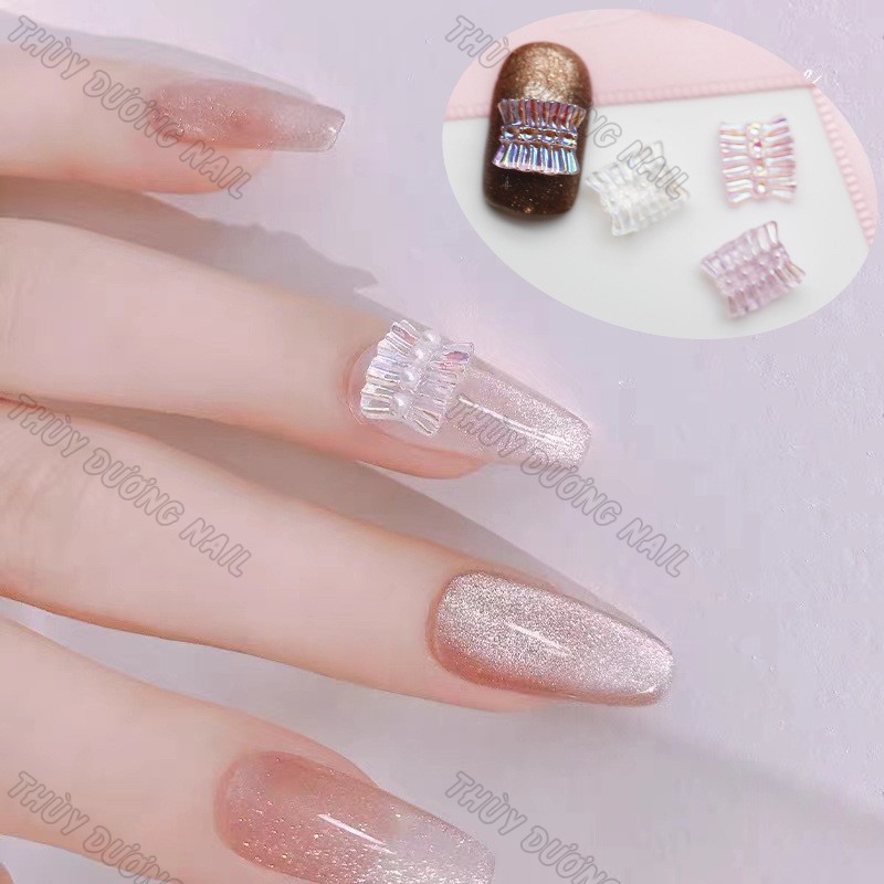 Charm nơ nhựa trang trí móng 2.2k/viên (combo 10 viên) chuyên dùng làm nail