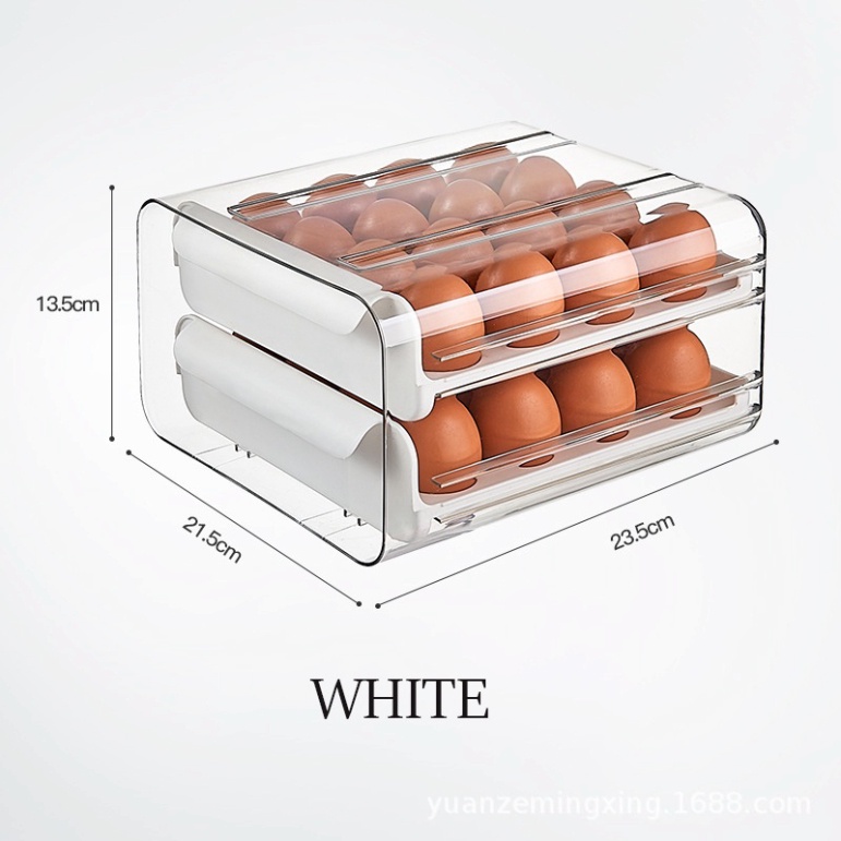 Hộp để trứng 2 tầng 32 ô tiện dụng Khay Đựng Trứng gà - Kanta store