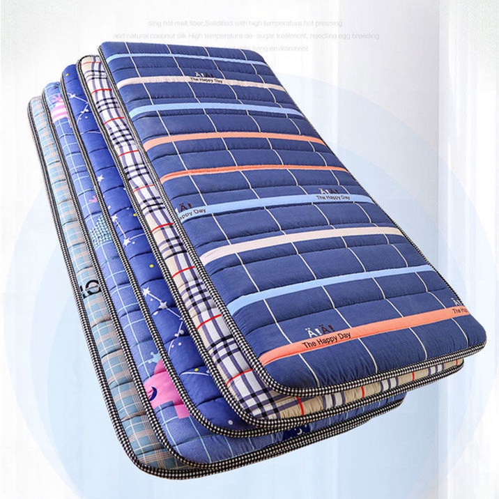 Nệm Ngủ Đơn Dày Mềm Mại Chống Trượt Chống Ẩm Có Thể Gấp Gọn Cho Ký Túc Xá