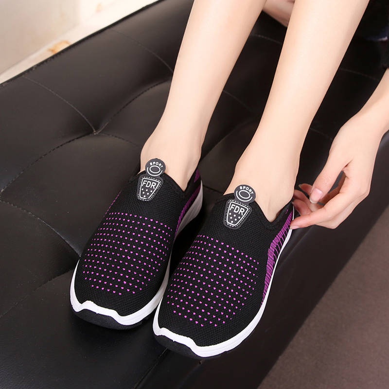 Giày Thể Thao Đế Mềm Chống Trượt Thời Trang Mùa Thu Cho Phụ Nữ Trung Niên