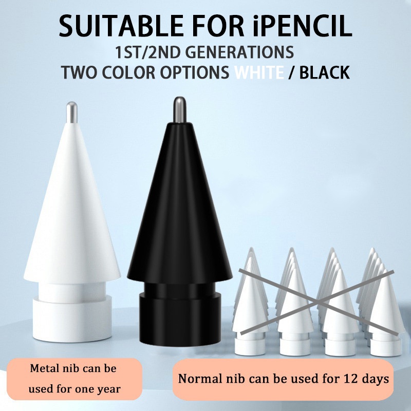 Ngòi kim loại cao cấp bền bỉ thay thế thích hợp cho bút cảm ứng Apple Pencil 1 2