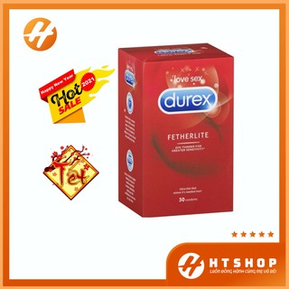 Bao Cao Su Durex Ultra Thin Feel Fetherlite (Hộp 30 chiếc) - Úc