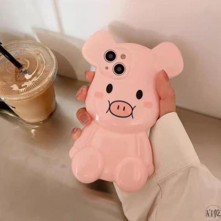 Ốp lưng iphone - ốp iphone lợn hồng pink dành cho 11/11PROMAX /12/12 PRO/12PROMAX/13/13PRO/13PROMAX