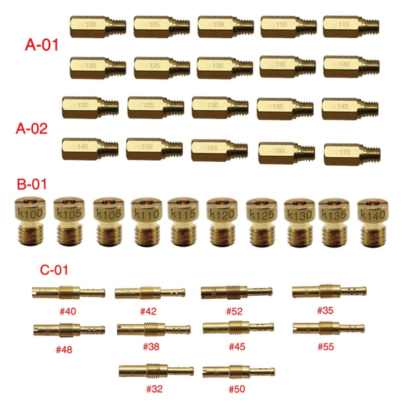 Bộ Chế Hòa Khí Cho PWK PE Mikuni OKO KOSO Carb 120-170