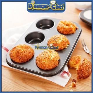 Khuôn cupcake 6 ô chống dính to