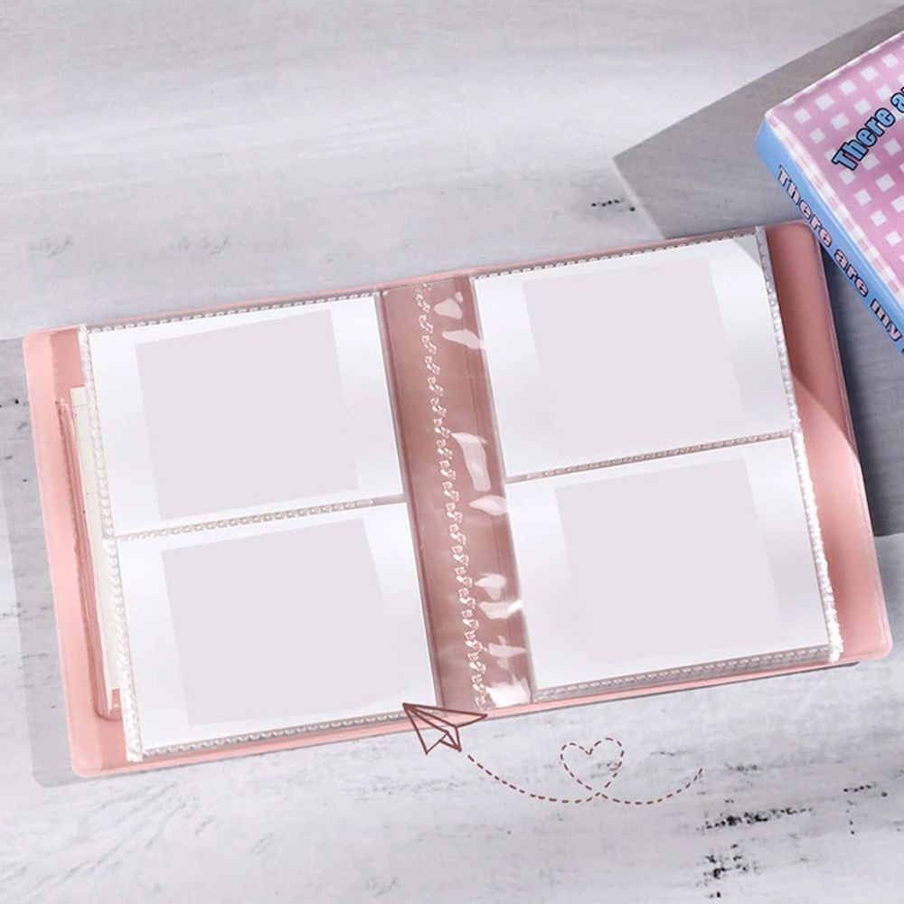 Album đựng thẻ ảnh sưu tầm Kpop mini họa tiết trái tim