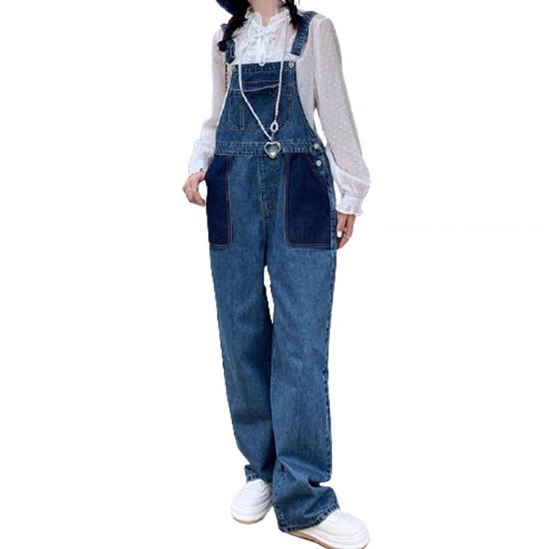 Yếm bò túi lớn chất dày phong cách ulzzang