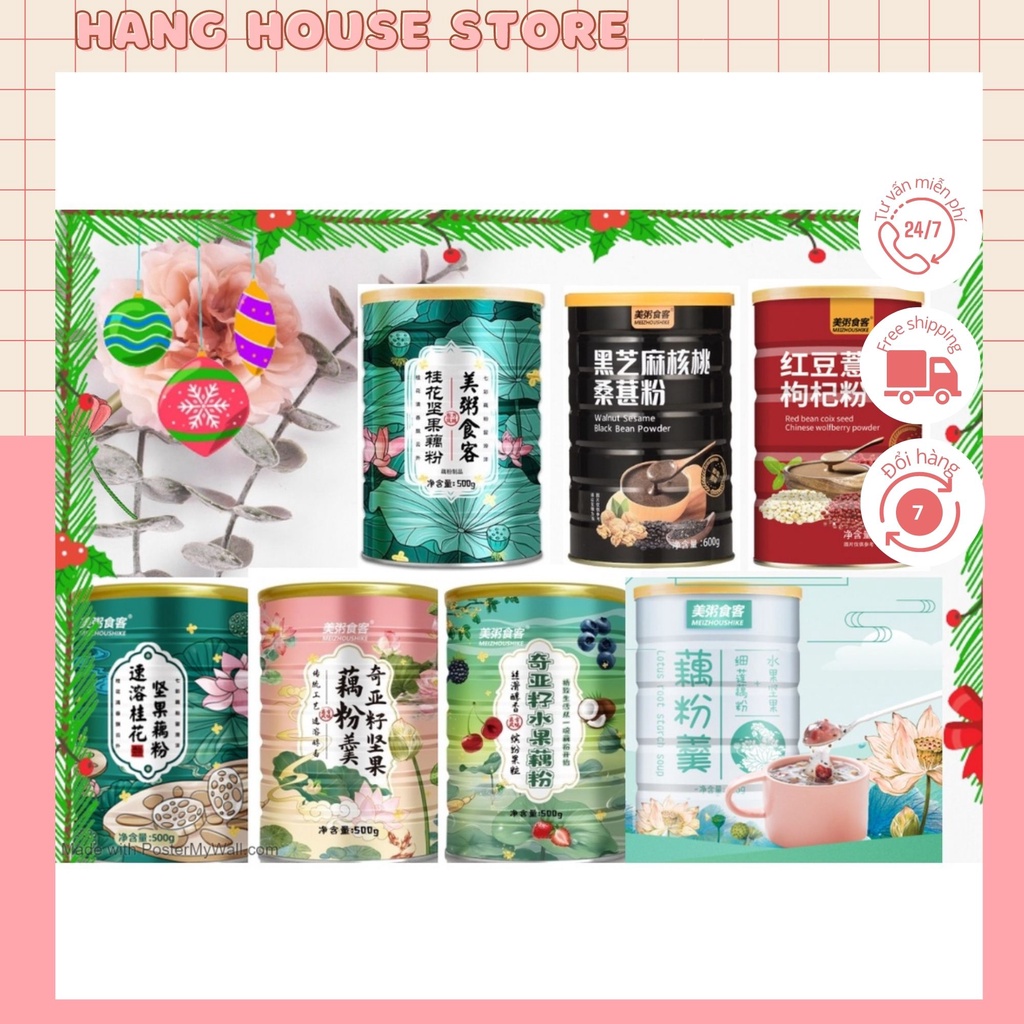 Bột củ sen dinh dưỡng Meizhousike 500g