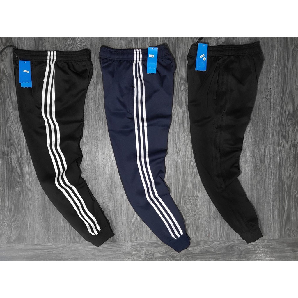 ♧Quần Jogger Thun Nam Nữ Thể Thao Unisex Chất Poly Mạc Mát Không Xù Có Dây Khóa Kéo Túi