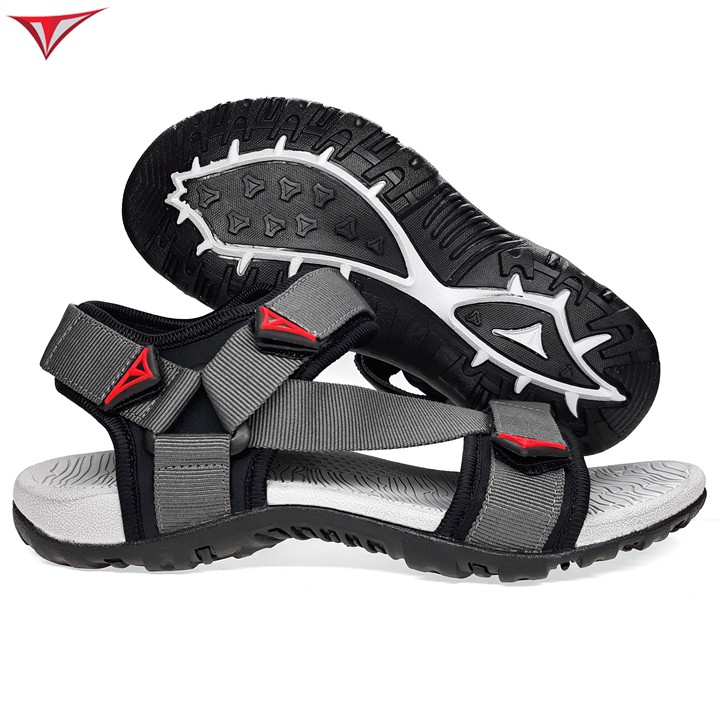 Giày sandal nam nữ chính hãng Việt Thủy quai chéo xám - VT02