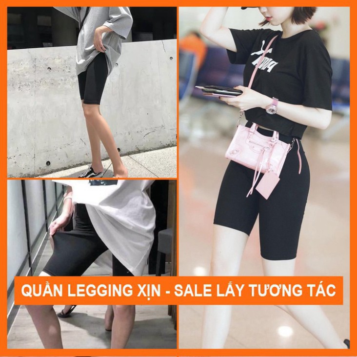 Quần legging lửng tháiQuần legging ngố đùi thái cạp chun siêu mịn, vải thun cotton co dãn