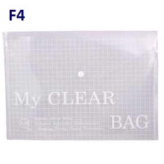 Xấp 12 cái bìa nút đựng hồ sơ my clear f4