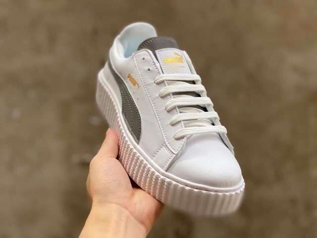 &gt;ẢNH THẬT-HÀNG THẬT&lt; Giày Sneaker Pp uma trắng phản quang nữ
