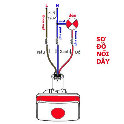 Phụ kiện cho đèn tường công tắc cảm ứng chuyển động chuyên dùng cho đèn LED