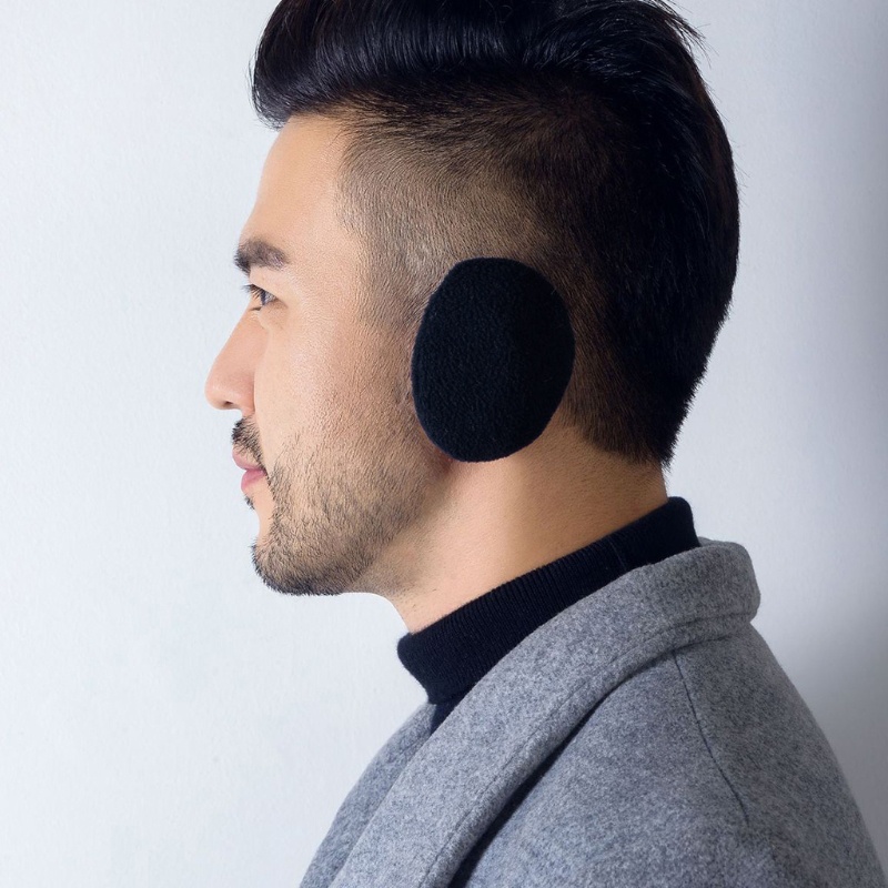 Set 2 cặp bịt tai giữ ấm mùa đông bằng lông cừu giả mềm mại di động cho nam và nữ