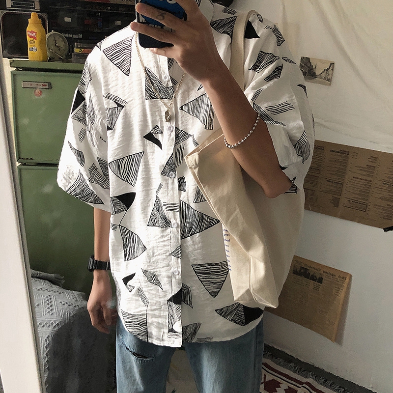 Áo Sơ Mi Tay Lỡ Dáng Rộng Thời Trang Dành Cho Nam Giới Tf1 | BigBuy360 - bigbuy360.vn