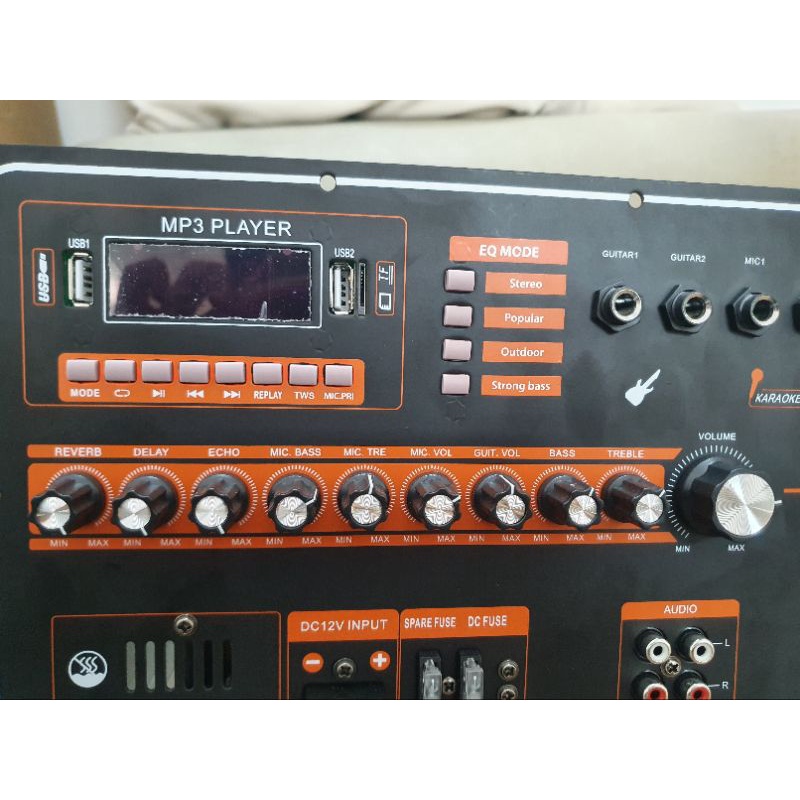 Mạch loa kéo công suất lớn có Reverb, tích hợp DSP chống hú, Bluetooth 5.0 phù hợp bass 40, 40 đôi và bass 50