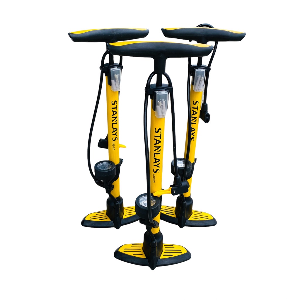 Bơm xe đạp xe máy KIRITO có đồng hồ bơm khỏe nhanh đầy hơi, bền đẹp