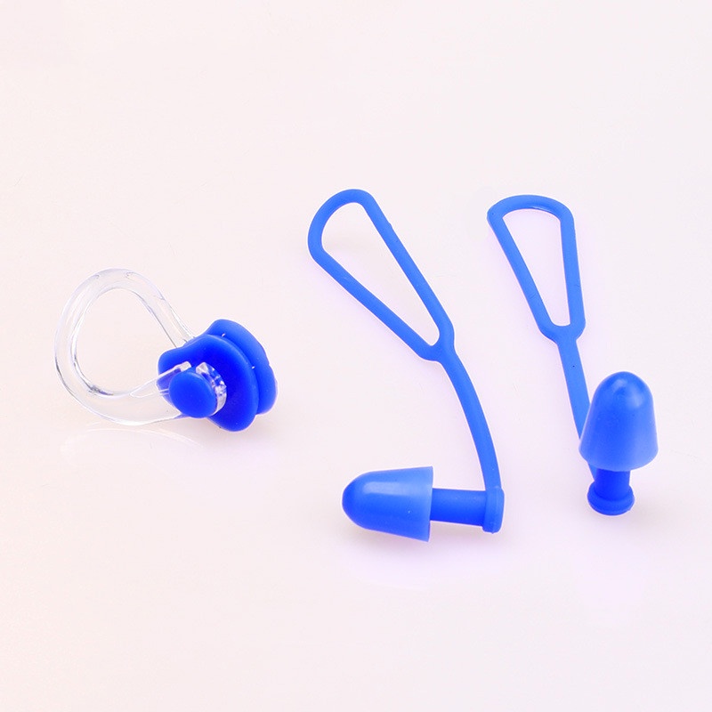 Kẹp Mũi Và Bịt Tai Bằng Silicone Chống Thấm Nước Tiện Dụng Khi Đi Bơi