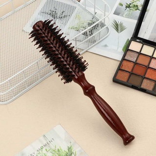 MXKJING   Lược Tròn Cán Gỗ Dùng Chải Tóc Tạo Kiểu Độc Đáo